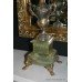 Victorian Green Marble Garniture Clock Set