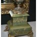 Victorian Green Marble Garniture Clock Set