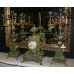 Victorian Green Marble Garniture Clock Set