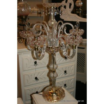 Quality Italian Crystal Table Lamp