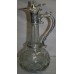 Engraved Silver Plated Glass Duck Claret Jug