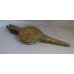 Vintage Brass & Wood Fire Bellows With Embossed Ship