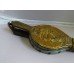 Vintage Brass & Wood Fire Bellows With Embossed Ship