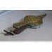 Vintage Brass & Wood Fire Bellows With Embossed Ship