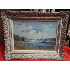 David Hyde (20th century) Oil Landscape