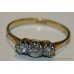 Diamond Three Stone Yellow Gold Ring