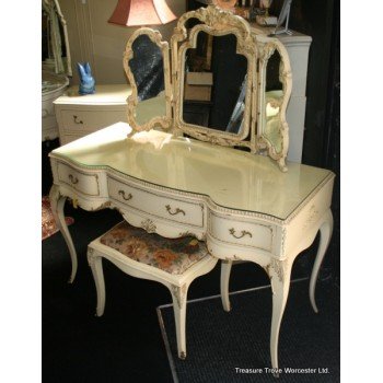 Louis Style Early Olympus Dressing Table with Stool