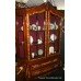 Large Dutch Marquetry Display Cabinet