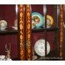 Large Dutch Marquetry Display Cabinet