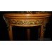 Empire Style Maple Demilune Card Table