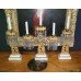 Empire Style Antique Ormolu & Marble Girandoles