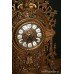 Ornate Louis Style French Brass Garniture Clock Set