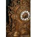 Ornate Louis Style French Brass Garniture Clock Set