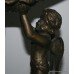 French Style Faience Cherub Comport with Heavy Bronze Mounts