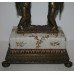 French Style Faience Cherub Comport with Heavy Bronze Mounts