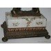 French Style Faience Cherub Comport with Heavy Bronze Mounts