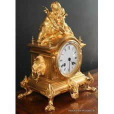 Antique French Ormolu Mantle Clock