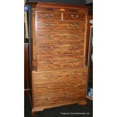 George III Mahogany Chest-on-chest