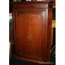 Georgian Mahogany Wall Corner Cabinet