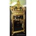 Gilt Gold Leaf Greco Roman Footed Overmantle Mirror