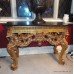 Carved Giltwood Marble Topped Console Table