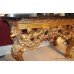 Carved Giltwood Marble Topped Console Table