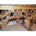 Carved Giltwood Marble Topped Console Table