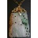 Fine Ladies Gold Necklace with Jade Pendant
