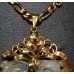 Fine Ladies Gold Necklace with Jade Pendant