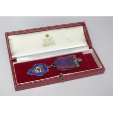 Silver Masonic Medal Boxed Birmingham 1936 Fattorini & Sons Ltd