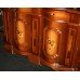 Italian Walnut Inlaid Large Serpentine Fronted Sideboard