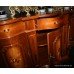 Italian Walnut Inlaid Large Serpentine Fronted Sideboard