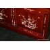 Mahogany Oriental Mother of Pearl Inlaid Display Cabinet