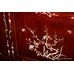 Mahogany Oriental Mother of Pearl Inlaid Display Cabinet