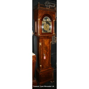 Antique Mahogany 8 Bell 7ft 8" Longcase Clock