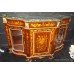 Marquetry Inlaid Marble Topped Credenza 