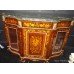 Marquetry Inlaid Marble Topped Credenza 