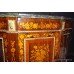 Marquetry Inlaid Marble Topped Credenza 