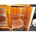 Marquetry Inlaid Marble Topped Credenza 