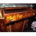 Marquetry Inlaid Marble Topped Credenza 
