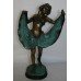 Bronze Art Deco Style Verdigris Dancer Figure