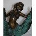 Bronze Art Deco Style Verdigris Dancer Figure