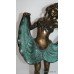 Bronze Art Deco Style Verdigris Dancer Figure