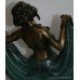 Bronze Art Deco Style Verdigris Dancer Figure