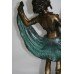 Bronze Art Deco Style Verdigris Dancer Figure