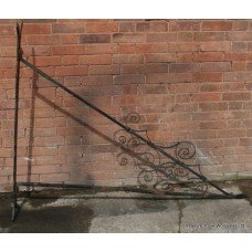 Very Large Antique Wrought Iron Wall Bracket