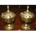 Pair of Early Antique Georgian Brass Burners