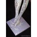 Life-size Standing Mirrored Mosaic Mannequin Figure on Stand
