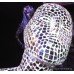 Life-size Standing Mirrored Mosaic Mannequin Figure on Stand