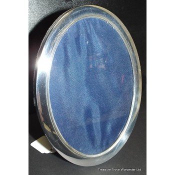 Oval Sterling Silver Picture Frame Sheffield 1975